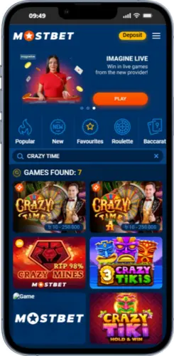 Search results showing Crazy Time