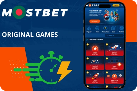 mostbet original games provider